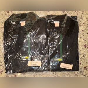 Subway Female Polo Shirt Short Sleeve Black Large